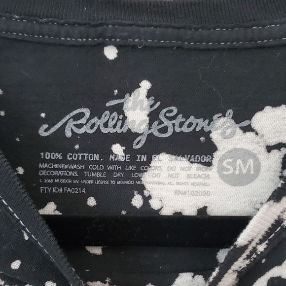 The Rolling Stones Tie Dye Graphic Band T-Shirt - Picture 4 of 6